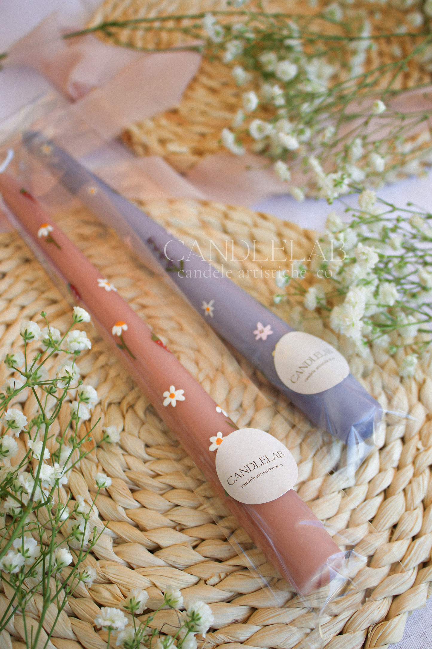 Spring Collection🍓💐Candele dipinte a mano