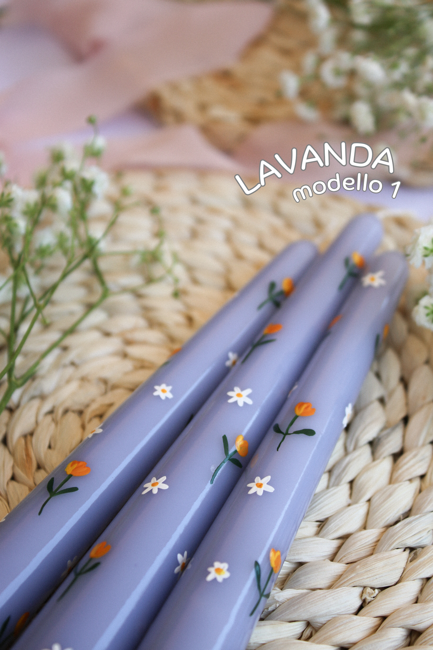 Spring Collection🍓💐Candele dipinte a mano