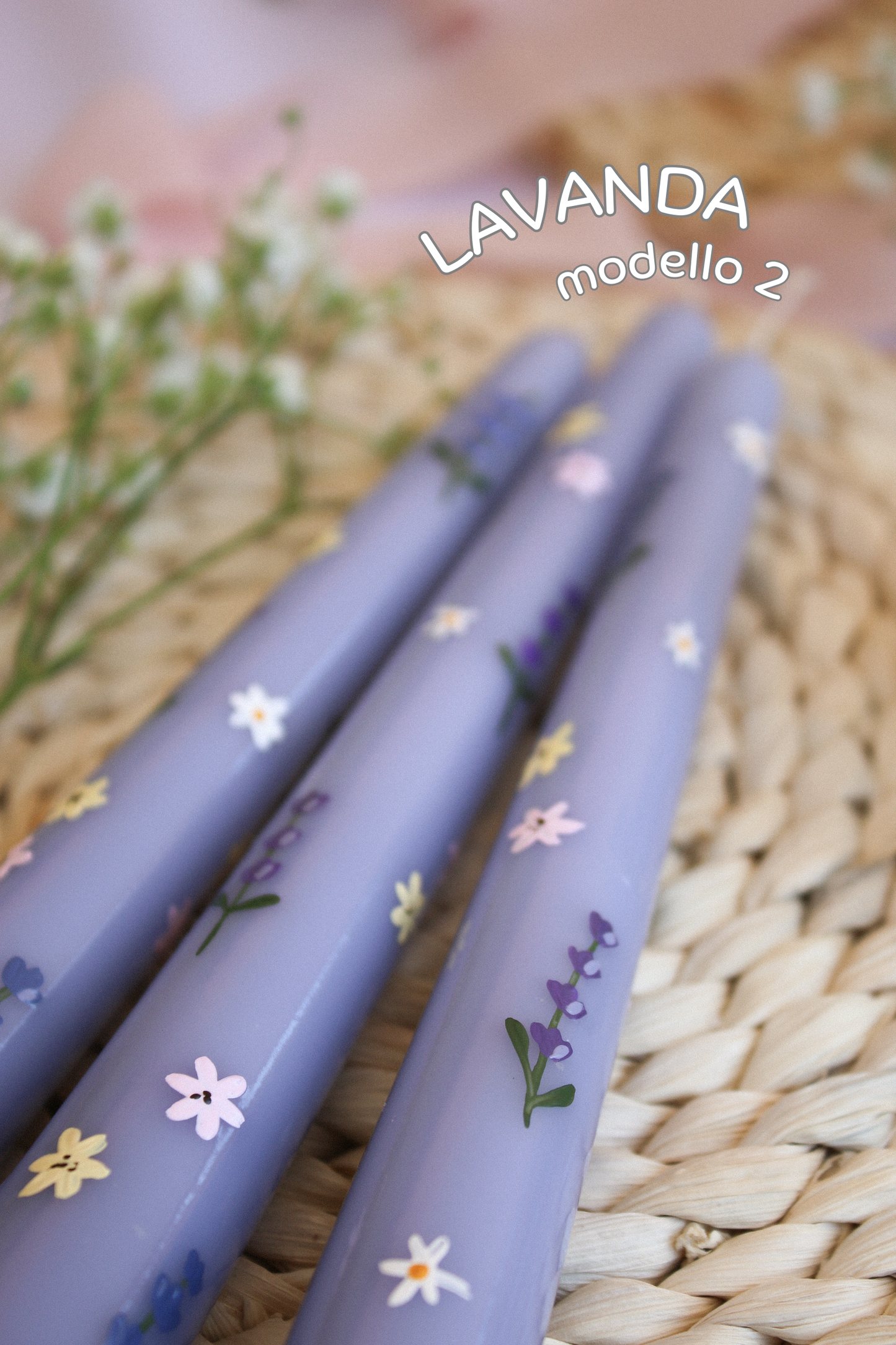 Spring Collection🍓💐Candele dipinte a mano