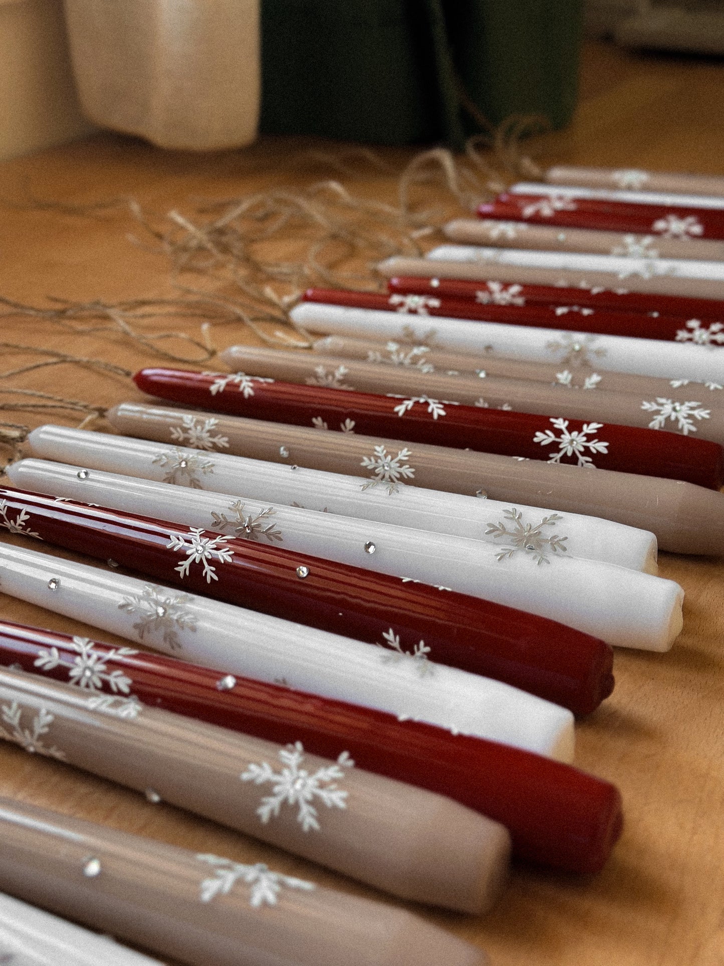 SET CANDELE - Fiocchi di neve